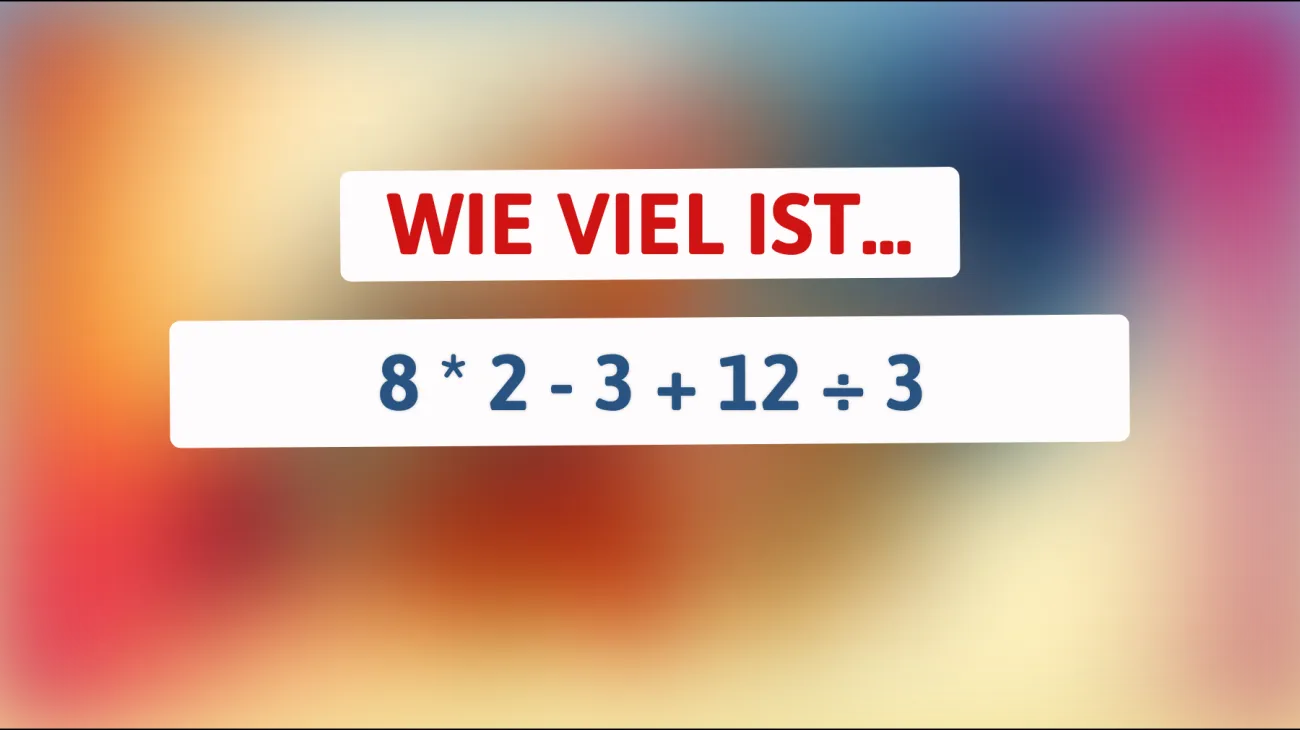 Nur 1% der Menschen können dieses Mathe-Rätsel lösen: Bist du clever genug?"