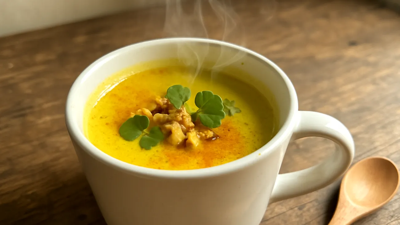 Goldene Milch mit Brahmi (Bacopa Monnieri) und Walnüssen"