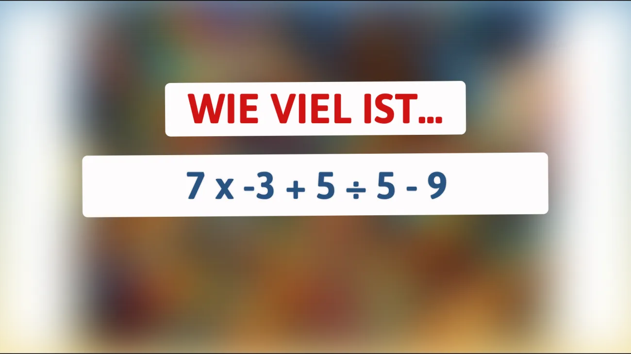 Nur 1% können dieses superschwierige Rechenrätsel richtig lösen: Bist du dabei?"