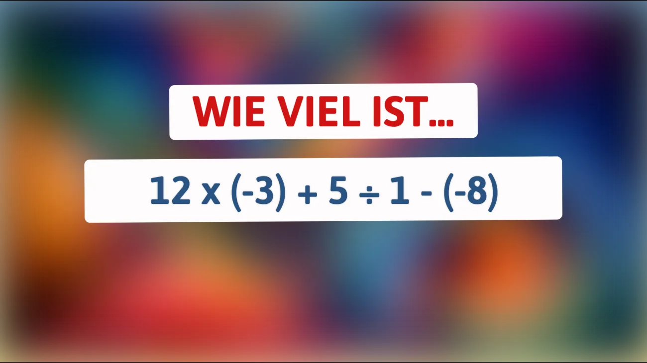 Nur für schlaue Köpfe: Kannst du dieses mathematische Rätsel lösen, das alle zum Staunen bringt? Finde heraus, ob du die richtige Antwort kennst!"